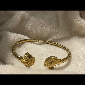 Gold over sterling silver Lion bracelet